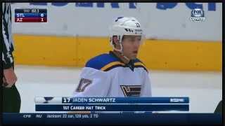 Jaden Schwartz hat trick 10/18/14