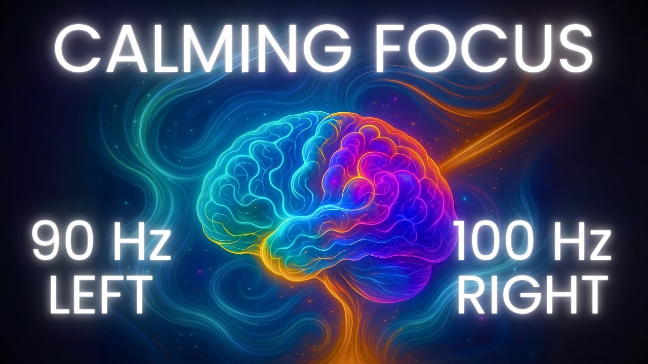 1 HOUR | Relaxed Focused |10Hz ALPHA Binaural Beats | Brainwave Music for Focus