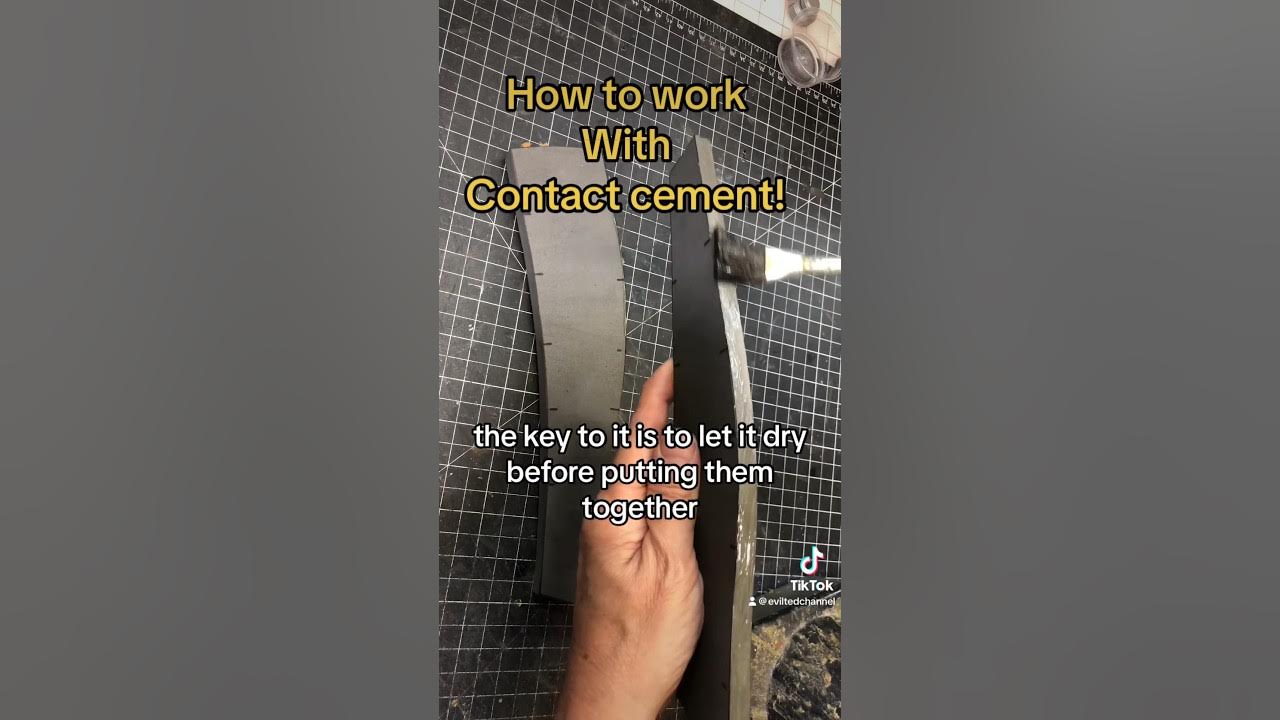 How to use Contact Cement cosplay foam foambuild YouTube