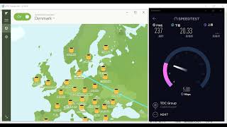 【TunnelBear VPN】Review Denmark Speed Test ☑️️️️