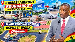 Information #wow Beautiful Asphalt Work Ongoing at Sawua Regional Hospital- Airport Roundabout Proj.also Onging😍 Update