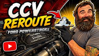 CCV reroute for a Ford Powerstroke Diesel Truck.. Solving the chooch issue.