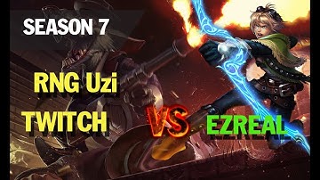 lol esports highlights l RNG Uzi plays TWITCH vs EZREAL
