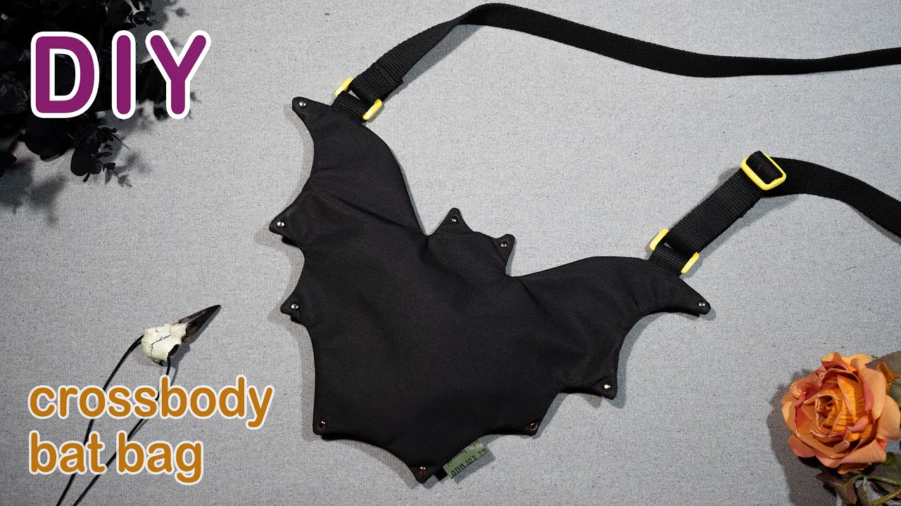How to make a crossbody bat bag free pattern YouTube