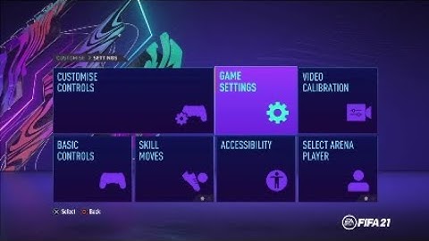 Camera and controller settings- Fifa 21 tutorial