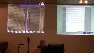 Realtime Notation from Realtime Composition; Performed Live