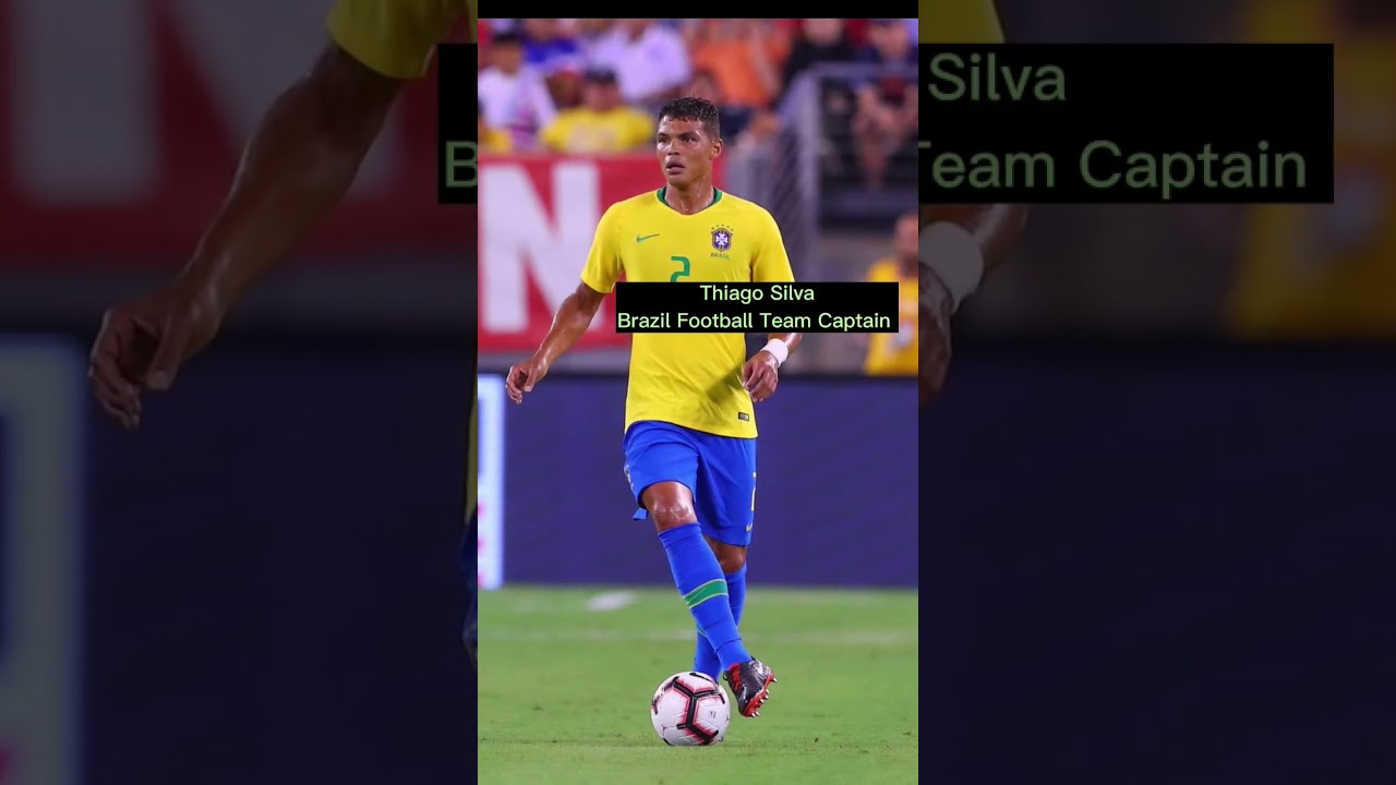 Thiago Silva Brazil Football Team Captain 
