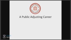 How To Become A Public Adjuster