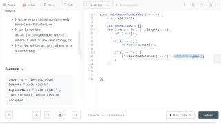 LeetCode [Medium] 1249. Minimum Remove to Make Valid Parentheses Wealth