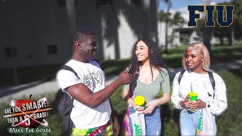 Are You Smarter Than A 5th Grader?🍎✏️ || Public Interview (FIU EDITION)