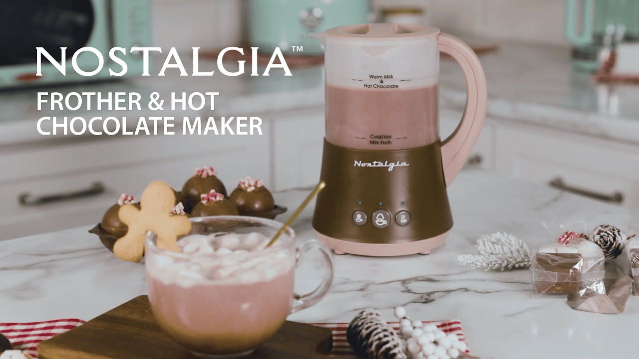 Nostalgia FHCM4BR Frother & Hot Chocolate Maker