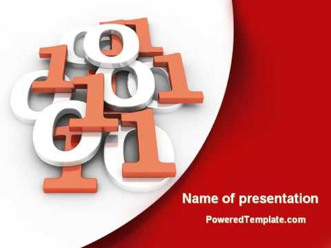 Binary PowerPoint Template by PoweredTemplate.com