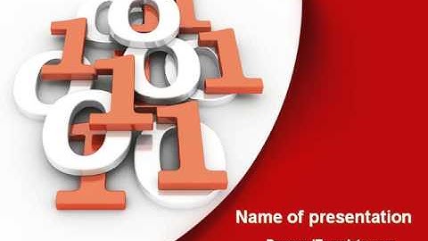 Binary PowerPoint Template by PoweredTemplate.com