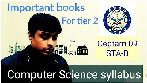 DRDO sta-b syllabus for computer science tier 2 and important books