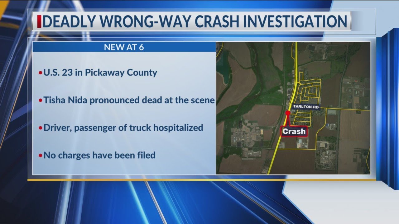 One dead in wrong-way crash in Pickaway County - YouTube