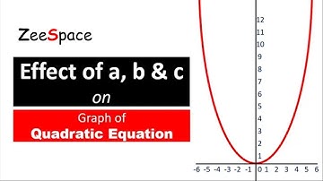 EFFECT OF a, b & c ON THE GRAPH OF QUADRATIC EQUATION | ZeeSpace | ZAHID ABBAS