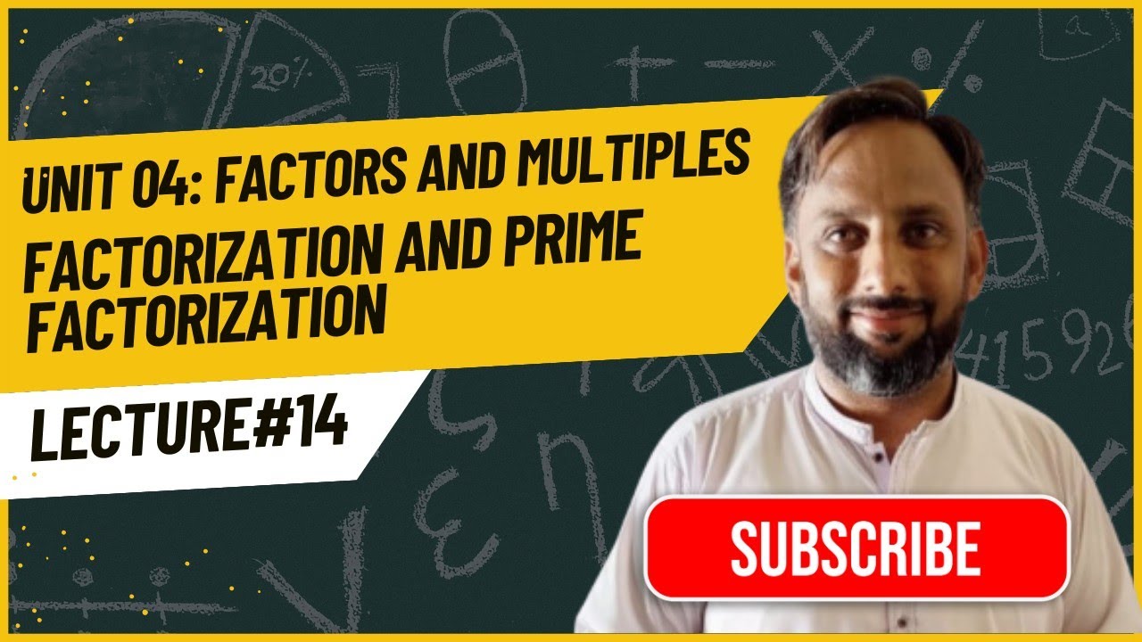 Unit #14 – Factorization and Prime Factorization | Easy Methods & Examples