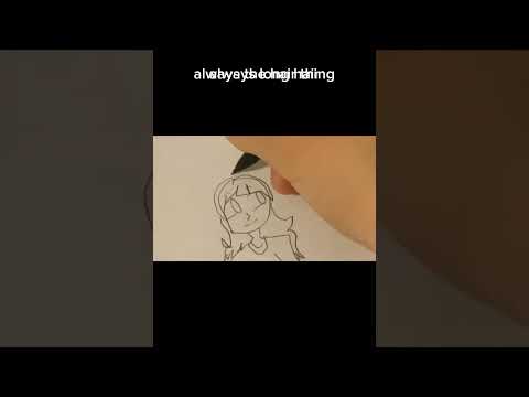drawing how i used to draw in 3rd grade (hand reveal ig)