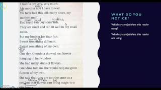 The Reading Process:  3 Cueing Systems