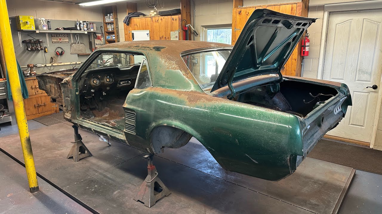 NNKH 67 Mustang избавился от ржавчины (часть 1 из 2)