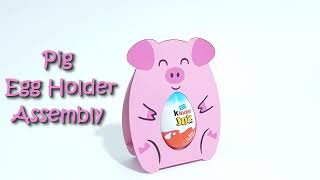 Pig Egg Holder | DIY Assembly | SVG -Template for Cricut (Explore,  Maker, Joy), Cameo