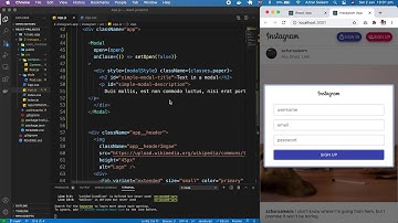 Instagram App Sign up Form Design in React Js part 6