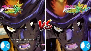 Character Voices Comparison-JoJo's Bizarre Adventure All Star Battle VS All Star Battle R (Part 2)