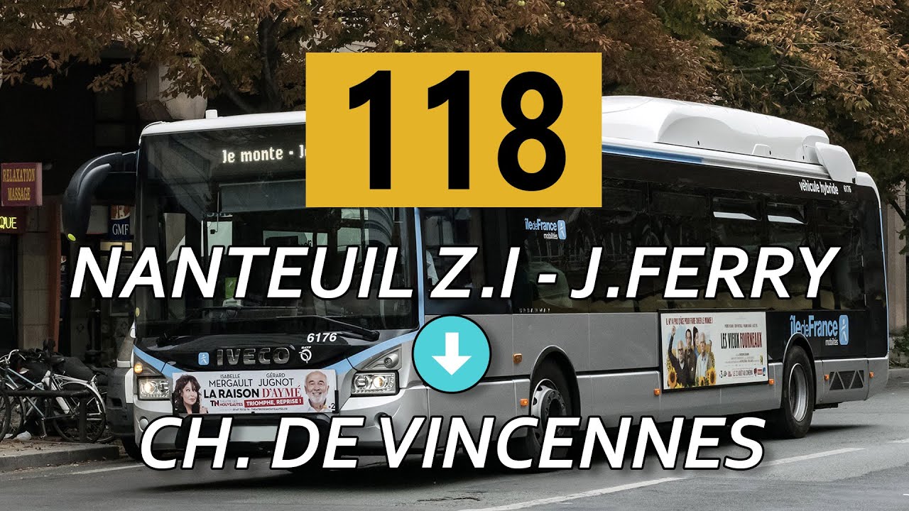 Ligne 118 | Nanteuil Z.I – Jules Ferry - Château de Vincennes Métro
