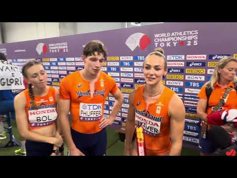Femke Bol and Netherlands mixed gender 4x400 silver medal 2025 Worlds