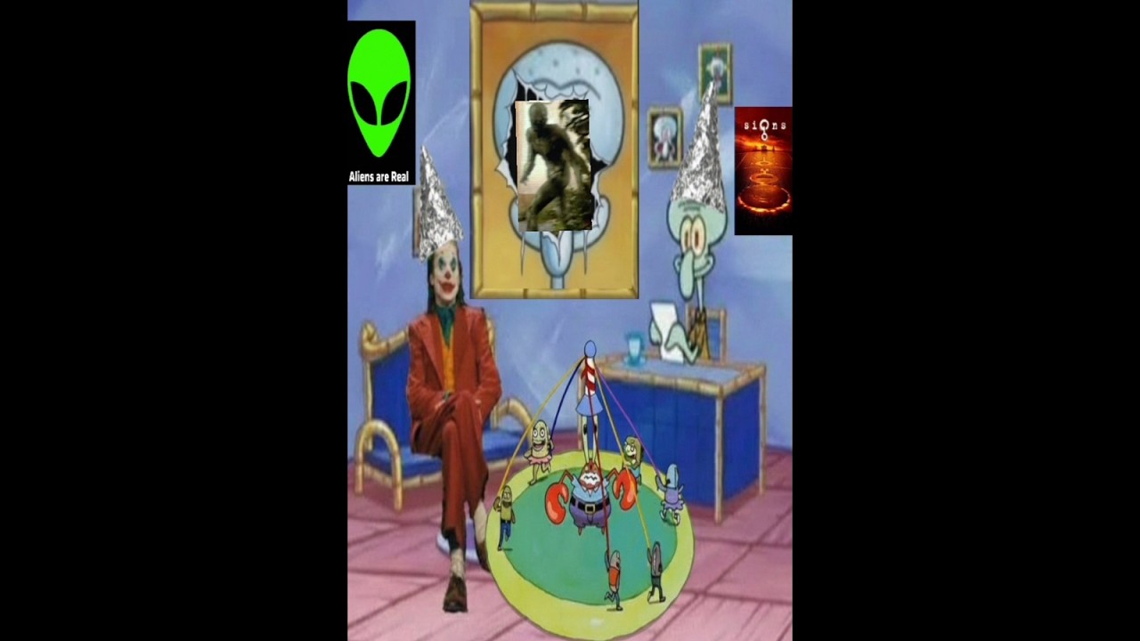 Joker sends Alien from Signs to Jesus #shorts #joker #spongebob