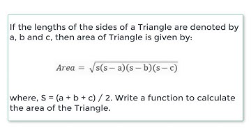 C Program To Calculate Area of a Triangle using Pointers