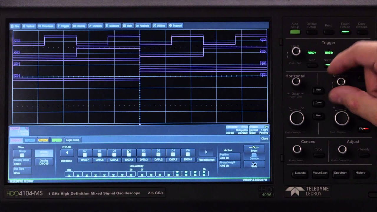 Setting Up Channels High Definition Oscilloscope YouTube