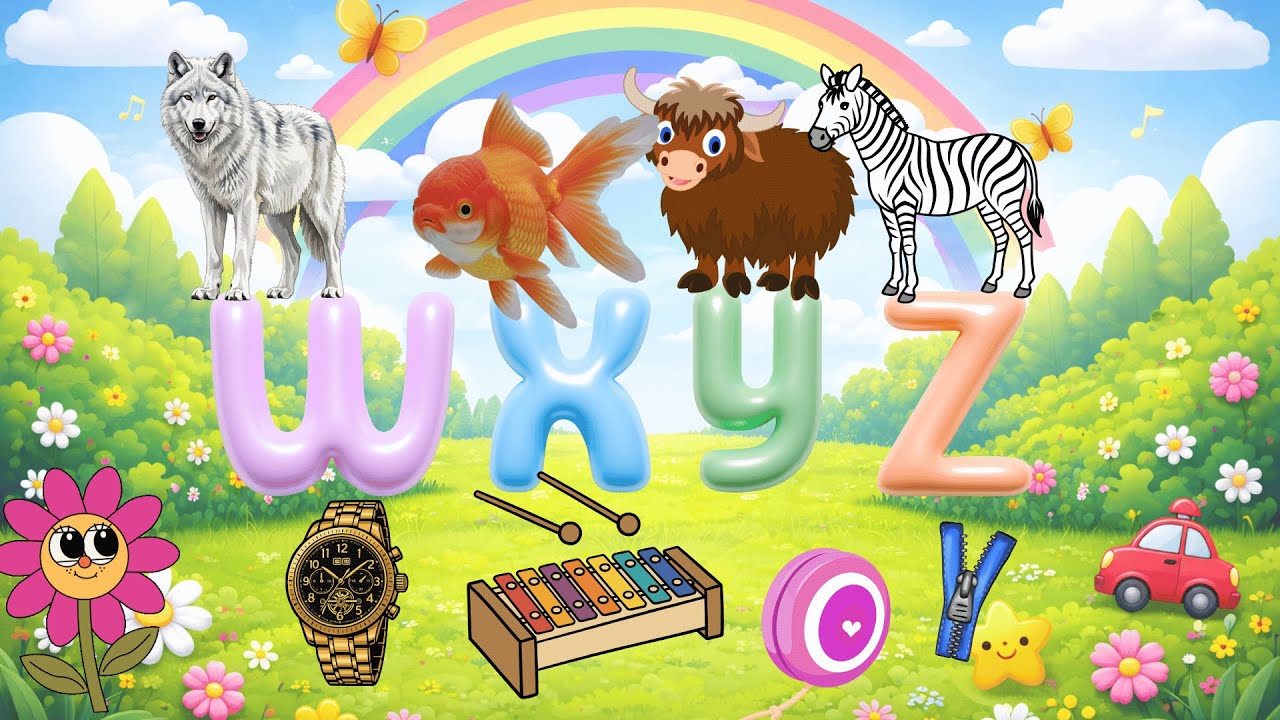 ABC Learning (Letters W, X, Y, Z)