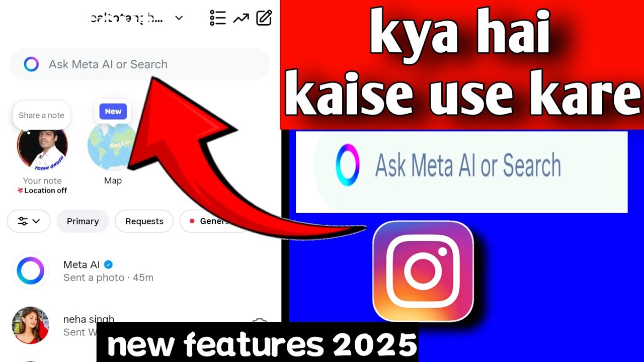 Instagram ai kaise use kare | how to use instagram ai chat feachar 