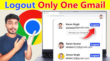 How to logout gmail from laptop | How to Remove one Gmail account from laptop |Logout Google Account