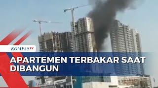 Diduga Akibat Korsleting Listrik, Apartemen di Pakuwon City Surabaya Terbakar