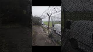 Mive Hole In Raf Brize Norton Fence