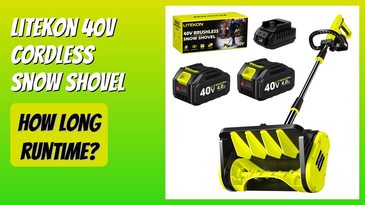 REVIEW (2026): Litekon 40V Cordless Snow Shovel. Features