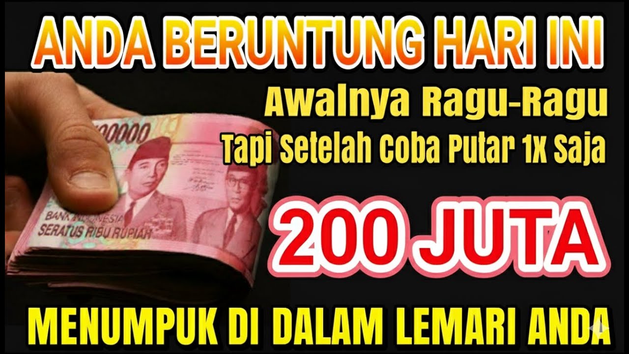 SELAMAT ANDA BERUNTUNG HARI INI ✅ UANG DATANG SENDIRI KERUMAH ANDA | Doa pembuka rezeki