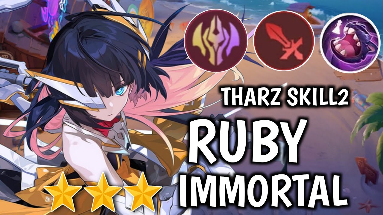 RUBY IMMORTAL FULL STACK! THARZ SKILL 2! Magic Chess Mobile Legends ...