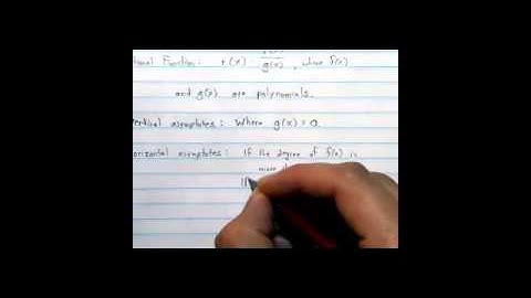 Pre-Calculus 2.6 - Graphs of Rational Functions (part 1)