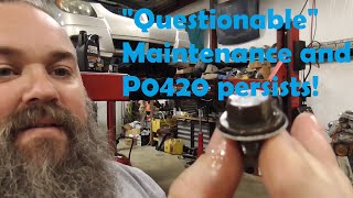 2ZZ-GE Vibe GT Inspection, First look UNDER the car and, P0420 Code Persists? Rut Ro!