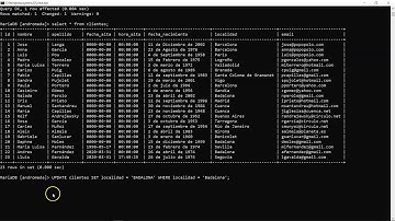 23 – MySQL – Actualizar varios registros