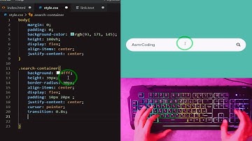 ASMR Programming - Coding Search Box - HTML CSS Only - No Talking