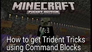How to get Trident Tricks using Command Blocks (30 Subscribers Special)
