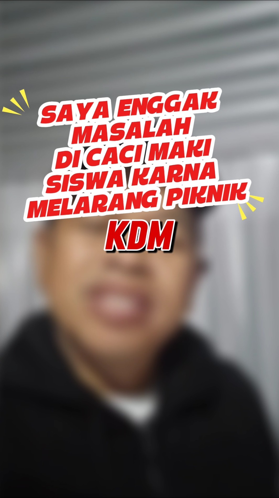 SAYA ENGGAK MASALAH DI CACI MAKI SISWA KARNA MELARANG PIKNIK #KDM # ...