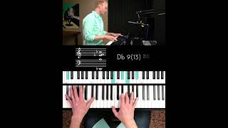 Jazz Piano Chords over Funky Latin Bass Line #shorts