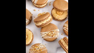 Honey Roasted Peanut Butter Macarons #shorts