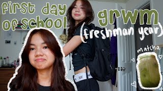 FIRST DAY OF SCHOOL GRWM (freshman year) | steffie