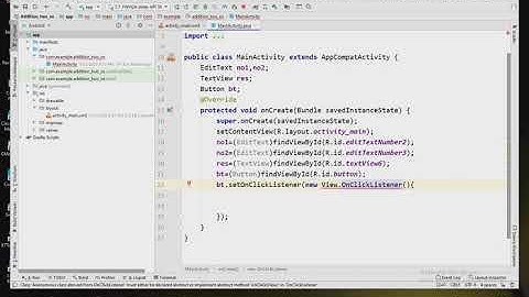 Addition of two numbers : Android Programming for Beginners